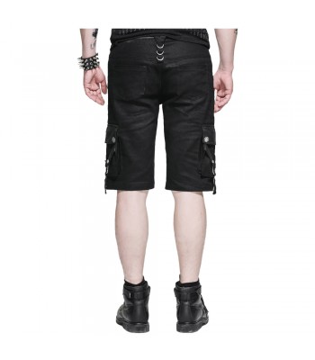 Men’s Gothic Industrial Zipper Shorts